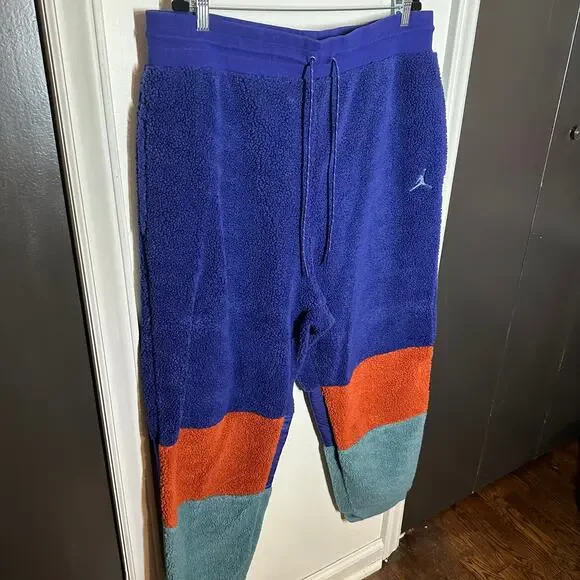 Nike Air Jordan Fleece Color Block Retro Matching Set Sweatshirt Sweatpants XXL - Picture 12 of 16